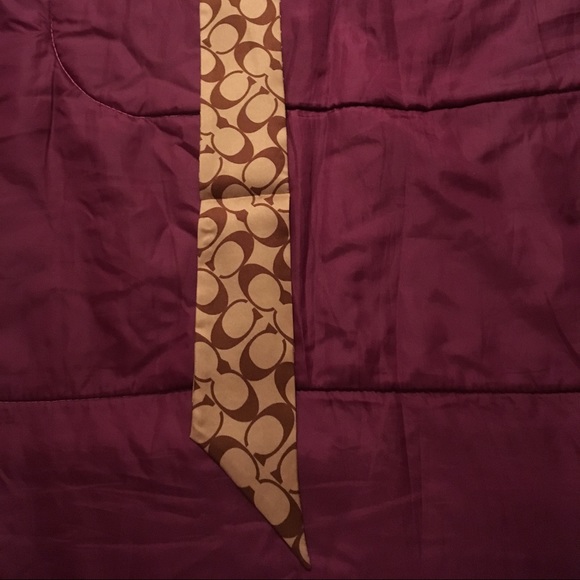 NWT - Coach pony scarf - khaki striped - Picture 5 of 6